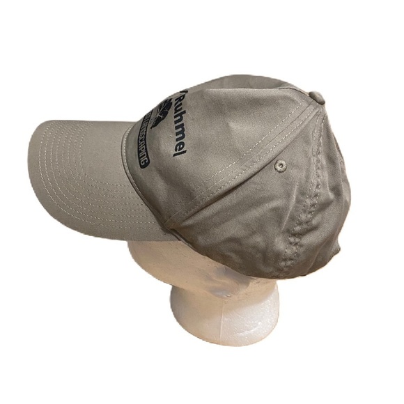 Richardson 112RE Custom Recycled Trucker Hat | Dekni  Don A Ruhmel Custom Landscaping Tan Gray Hat Snap Back
